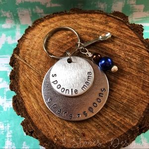 🆕 Spare Spoons Spoonie Mama Keychain